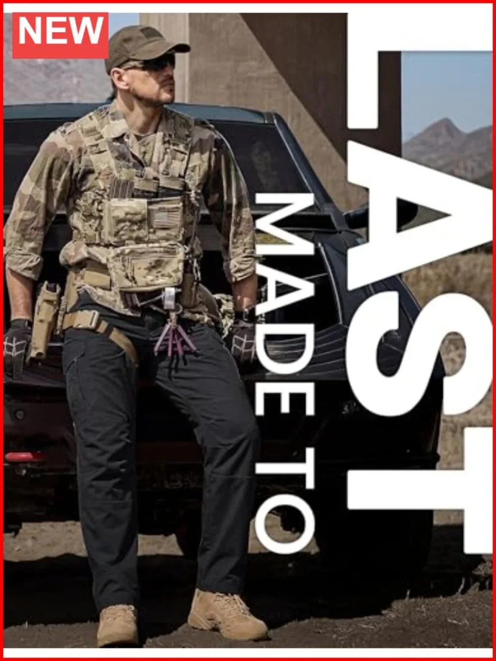 Waterproof Tactical Cargo Pants 9 Pockets Stretch Hiking Work Pants